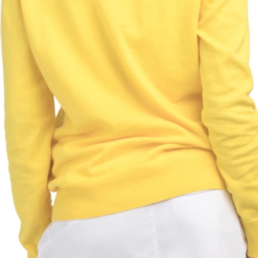 NWT DAILY SPORTS Yellow Cashmere Blend Bolanzo Pullover Sweater Size US XXl